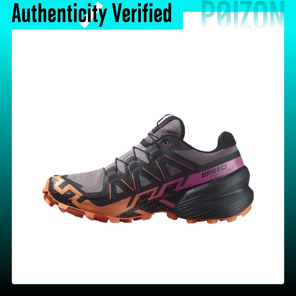 Salomon Shoes Speedcross 6 - ซาโลมอน สปีดครอส 6 รองเท้าวิ่งที่สวมใส่สบายสำหรับผู้หญิง สีม่วง สีดำ