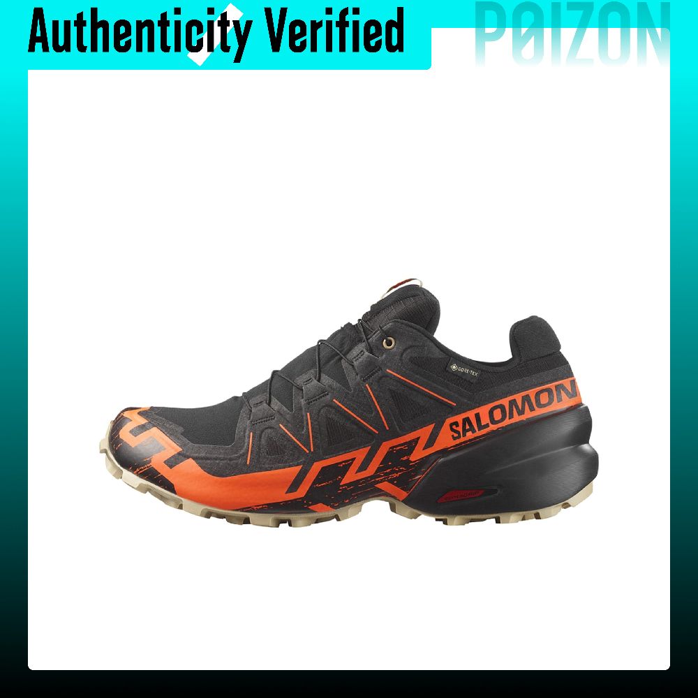Salomon Shoes Speedcross 6 - รองเท้าวิ่งเทรล SALOMON Speedcross 6 สำหรับทุกเพศ สีดำ-ส้ม