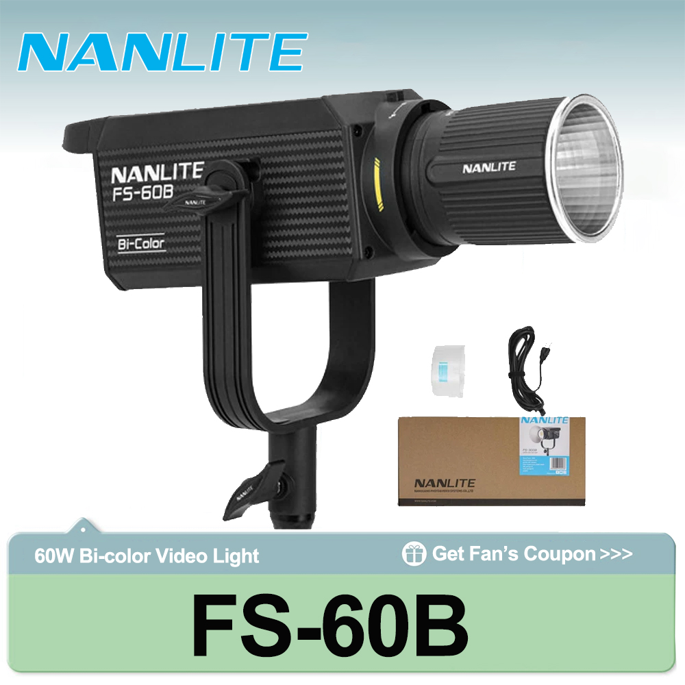Outdoor Lighting For Photography - ไฟสปอตไลท์ Nanlite FS-60B 70W แบบสองสี 2700K-6500K