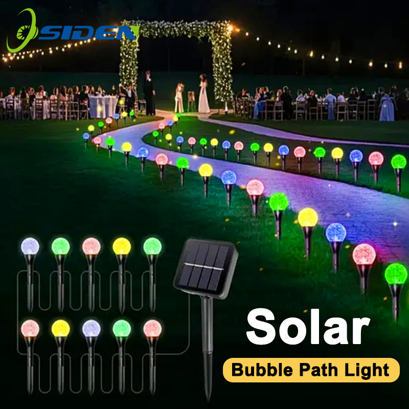 Outdoor Lighting Driveway - ไฟ LED พลังงานแสงอาทิตย์ 30 ดวง รูปทรงลูกบอล