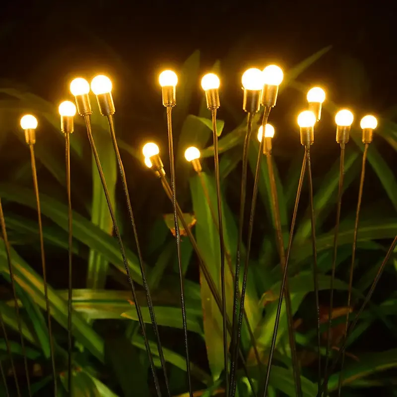 Outdoor Lighting Driveway - ไฟทางเดินโซลาร์เซลล์กลางแจ้ง กันน้ำ 6/8/10 หัว ไฟ LED
