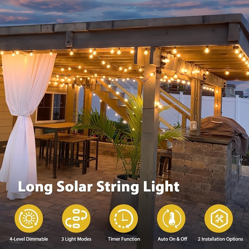 ไฟสายโซลาร์เซลล์ G40 ความยาว 6 - Outdoor Lighting Remote Control บทวิจารณ์และราคา