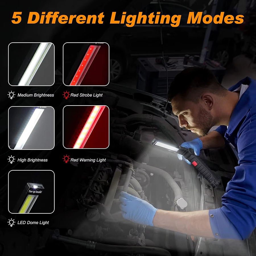 ไฟฉาย LED แบบพกพาพร้อมตะขอแม่เ - Outdoor Lighting Unit บทวิจารณ์และราคา