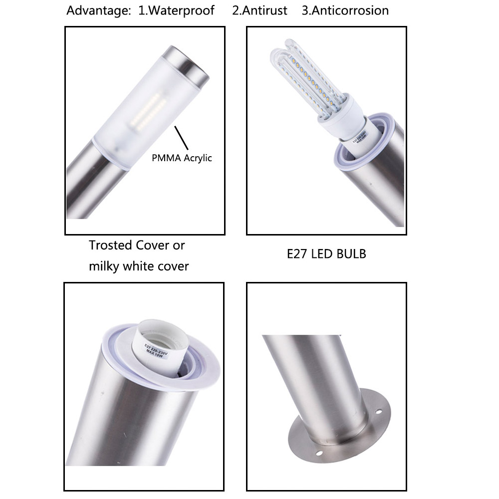 ไฟสนามหญ้า LED กลางแจ้ง สแตนเล - Outdoor Lighting Hardwired บทวิจารณ์และราคา