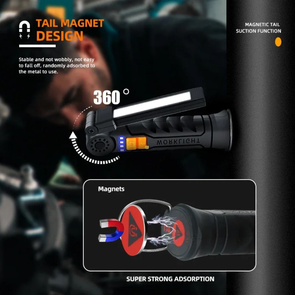 ไฟฉาย LED แบบพกพา COB ไฟฉายแบบ - Outdoor Lighting Unit บทวิจารณ์และราคา
