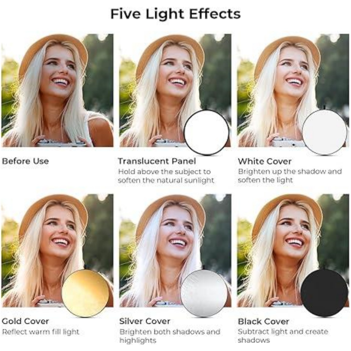 Huanyingbjb ตัวสะท้อนแสงแบบพกพ - Outdoor Lighting For Photography บทวิจารณ์และราคา