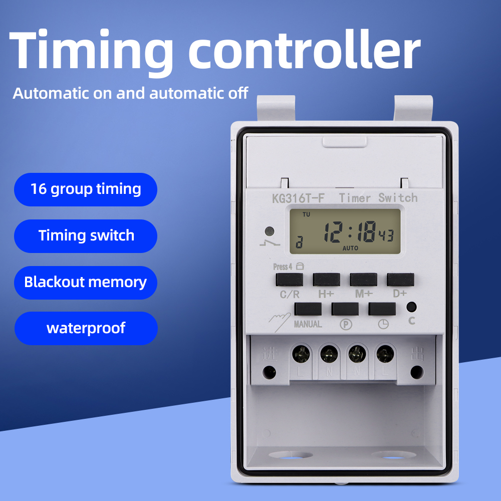 Digital Timer Switch 220V 30A  - Outdoor Lighting Timer Switch บทวิจารณ์และราคา