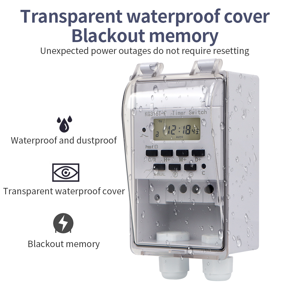Digital Timer Switch 220V 30A  - Outdoor Lighting Timer Switch บทวิจารณ์และราคา