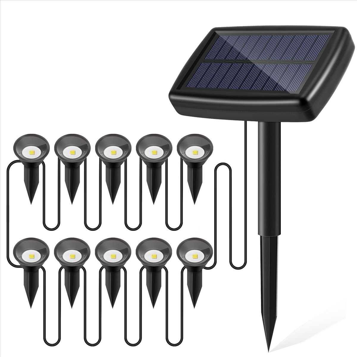 Y17A ไฟโซลาร์เซลล์ 10 in 1 สำห - Solar Path Light บทวิจารณ์และราคา