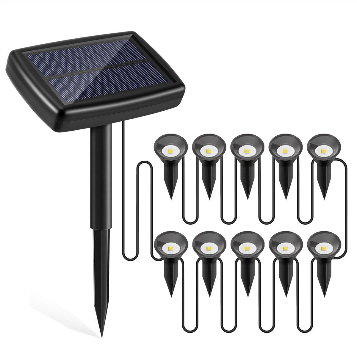 Y17A ไฟโซลาร์เซลล์ 10 in 1 สำห - Solar Path Light บทวิจารณ์และราคา