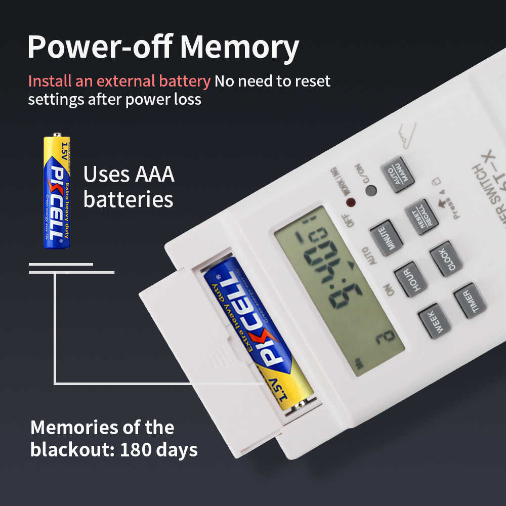 สวิตช์ควบคุมเวลา TNCE 30A 220V - Outdoor Lighting Timer Switch บทวิจารณ์และราคา