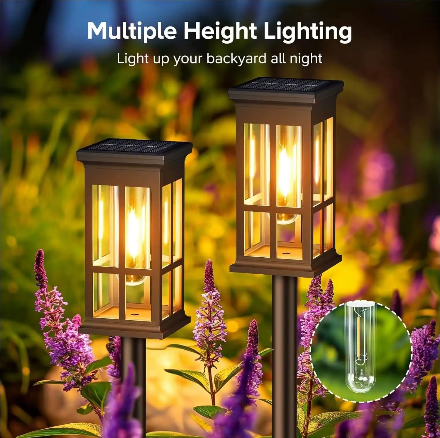 ไฟทางเดินพลังงานแสงอาทิตย์ โคม - Outdoor Lighting Driveway บทวิจารณ์และราคา