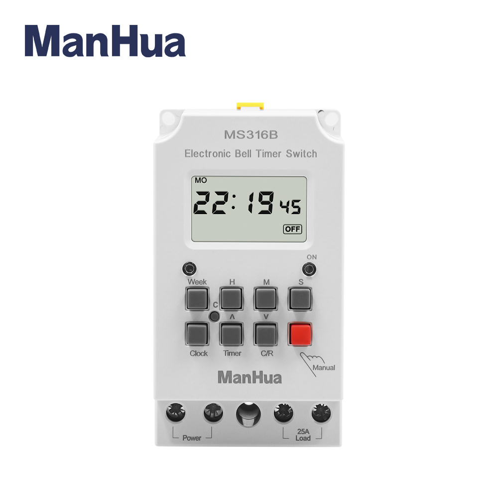 Manhua ตัวควบคุมเวลากระดิ่งโรง - Outdoor Lighting Timer Switch บทวิจารณ์และราคา