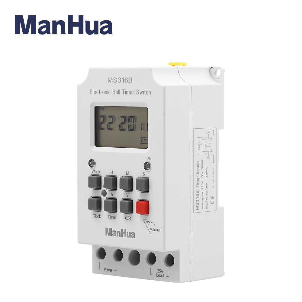 Manhua ตัวควบคุมเวลากระดิ่งโรง - Outdoor Lighting Timer Switch บทวิจารณ์และราคา