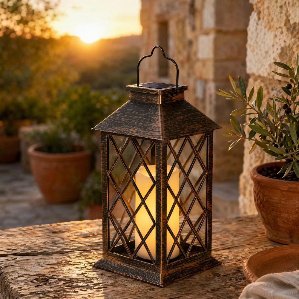 โคมไฟพลังงานแสงอาทิตย์แบบย้อนย - Outdoor Lighting Yard บทวิจารณ์และราคา