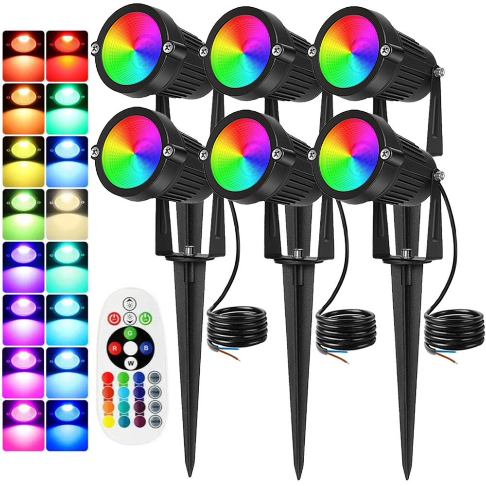ไฟส่องสว่างภูมิทัศน์ RGBW 10W  - Outdoor Lighting Yard บทวิจารณ์และราคา