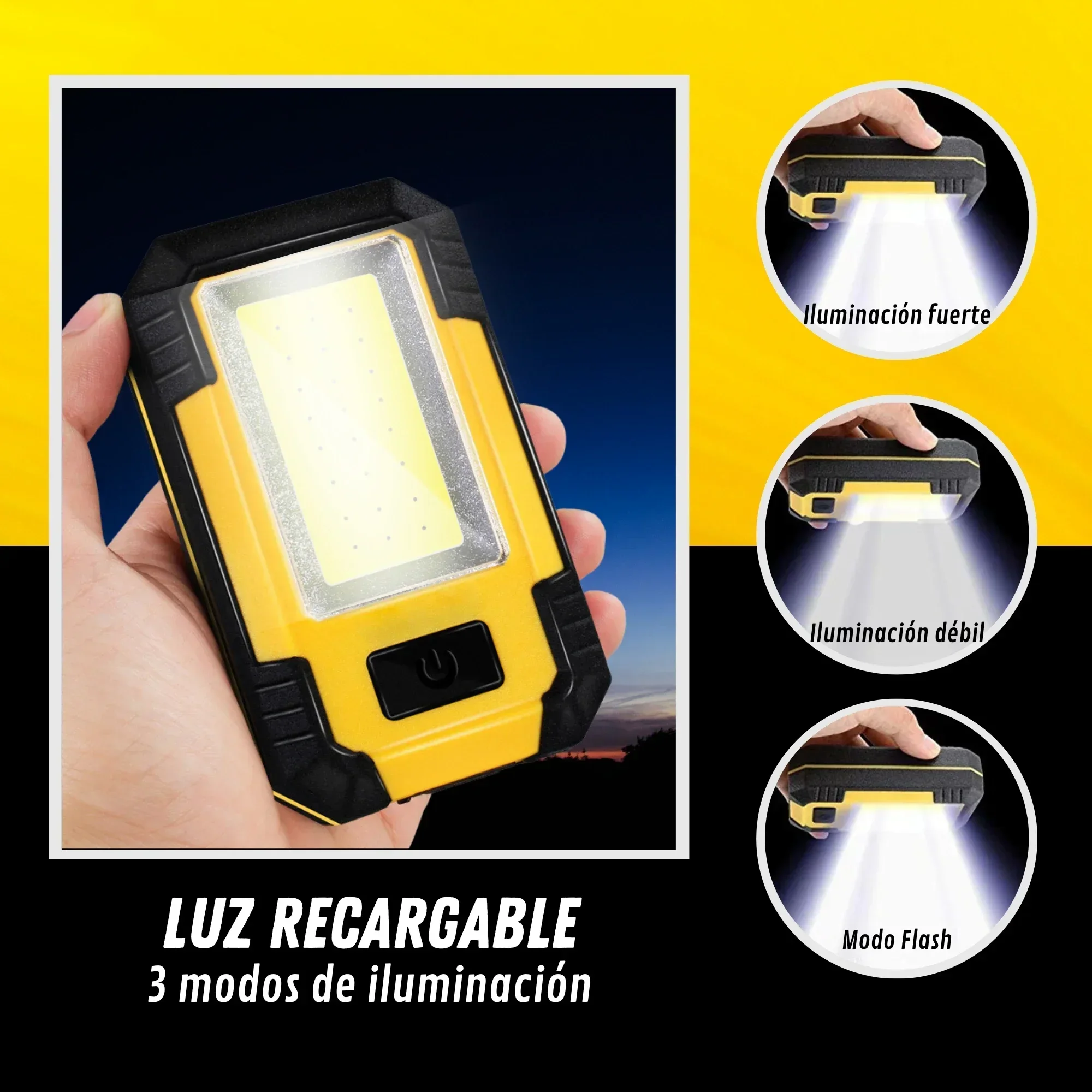ไฟฉายพกพาแบบชาร์จได้ 4000mAh ค - Outdoor Lighting Unit บทวิจารณ์และราคา