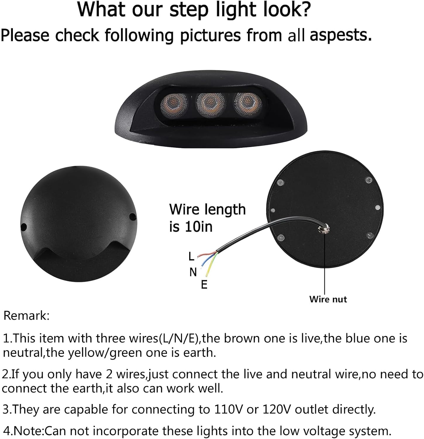ไฟ LED ติดผนังแบบแข็งแรงทนทาน  - Outdoor Lighting Hardwired บทวิจารณ์และราคา