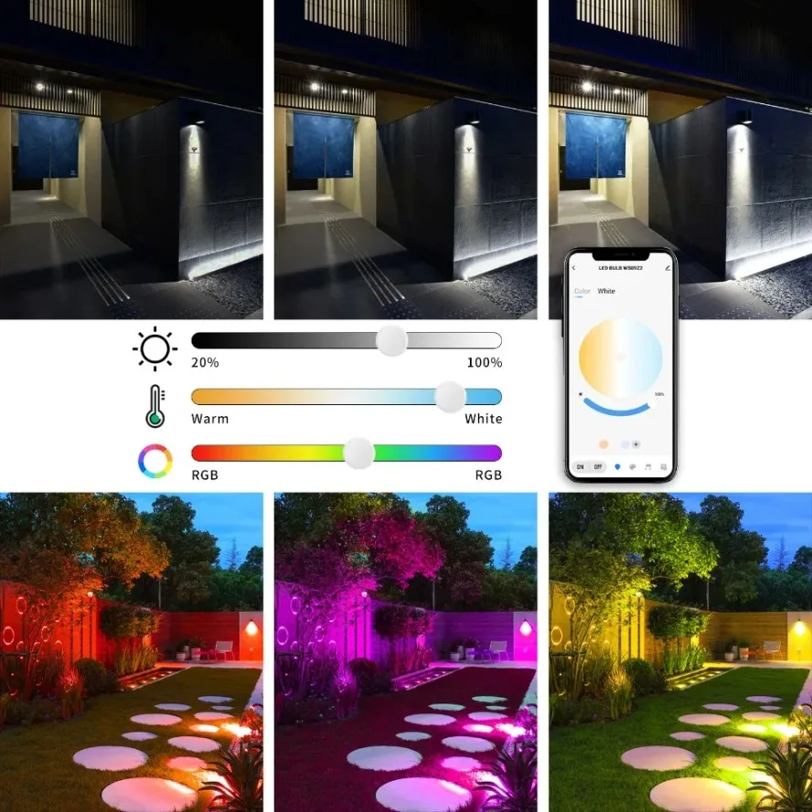 ไฟสปอตไลท์กลางแจ้งแอปอัจฉริยะ  - Outdoor Lighting Zigbee บทวิจารณ์และราคา