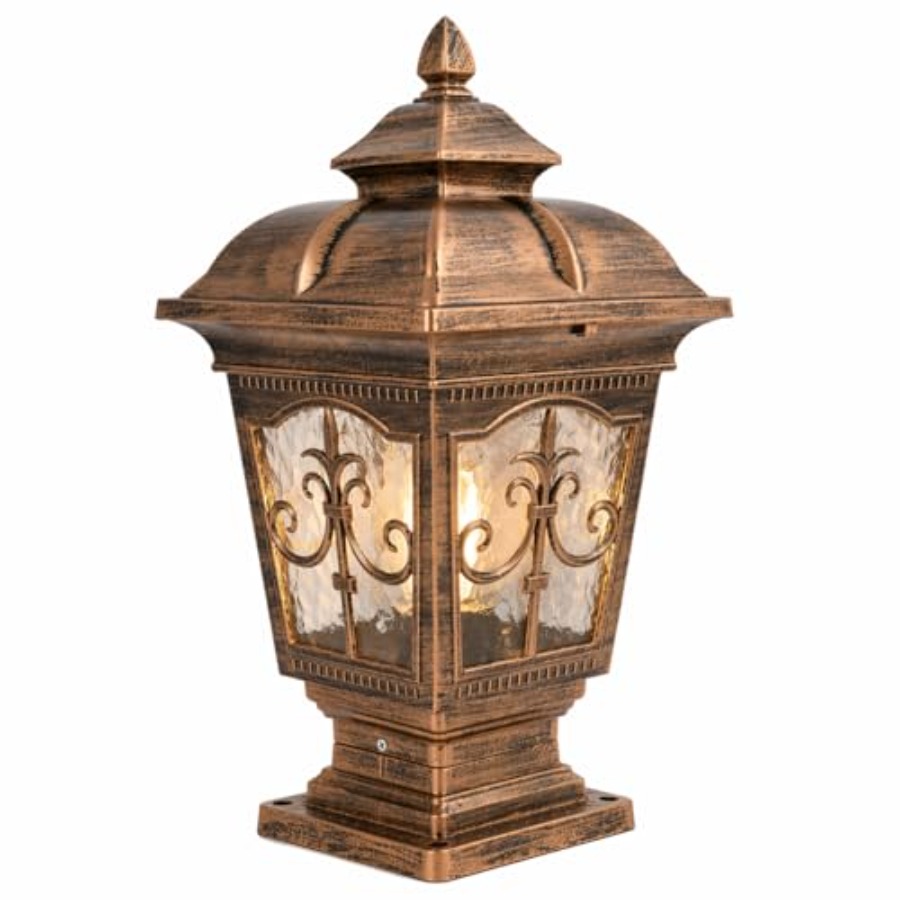 โคมไฟเสาภายนอกขนาด 17.72 นิ้ว  - Outdoor Lighting Hardwired บทวิจารณ์และราคา