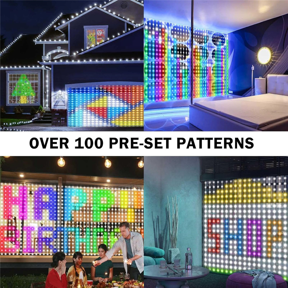 ไฟม่าน LED 400 ดวง 1/2 ชิ้น ไฟ - Outdoor Lighting Remote Control บทวิจารณ์และราคา