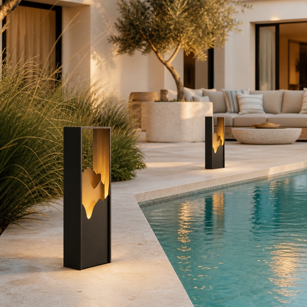 โคมไฟสนามกลางแจ้งแบบใช้พลังงาน - Outdoor Lighting Hardwired บทวิจารณ์และราคา