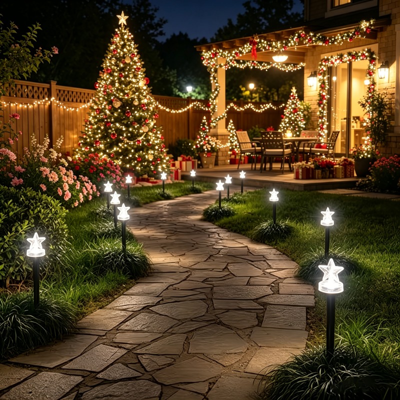 ชุดไฟนำทางรูปดาวห้าแฉกพลังงานแ - Solar Path Light บทวิจารณ์และราคา