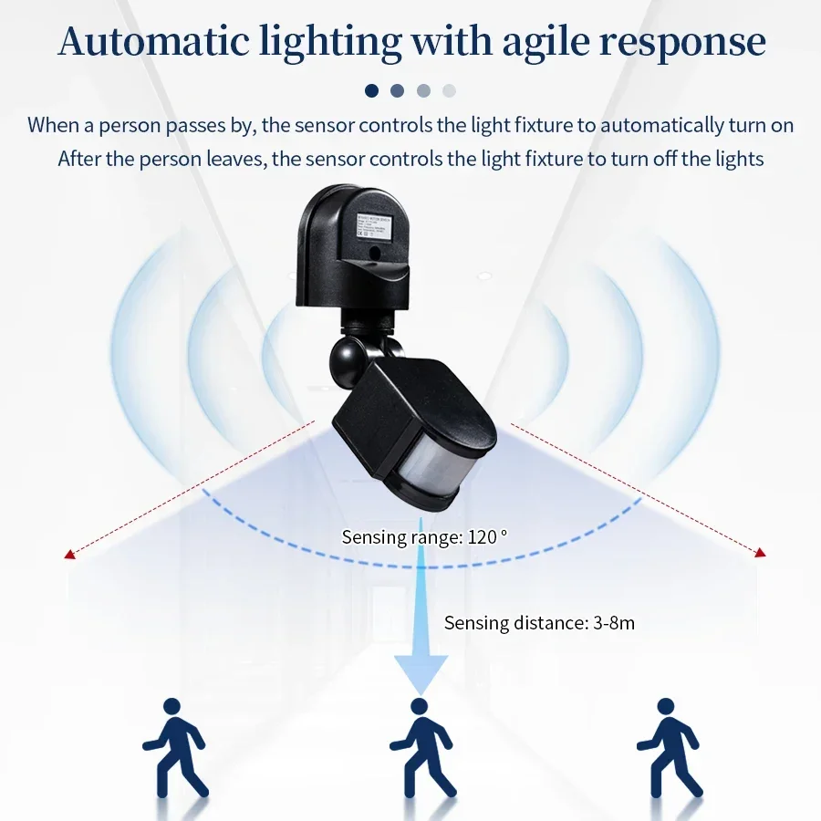 PIR Motion Sensor 220V 110V 12 - Outdoor Lighting Timer Switch บทวิจารณ์และราคา