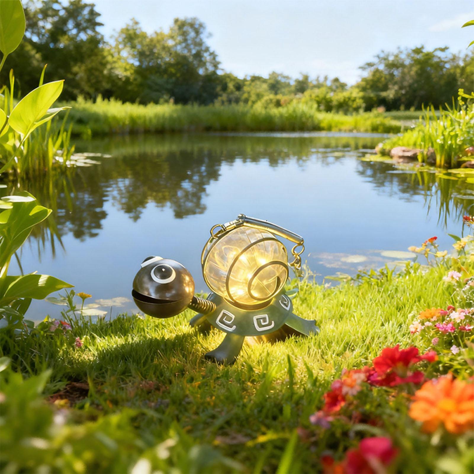 รูปปั้นเต่าพลังงานแสงอาทิตย์ ต - Solar Path Light บทวิจารณ์และราคา