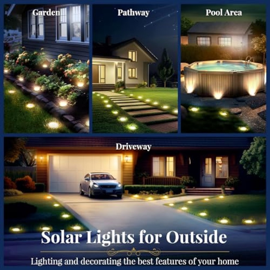 ไฟพื้นพลังงานแสงอาทิตย์ ไฟโซลา - Outdoor Lighting Driveway บทวิจารณ์และราคา