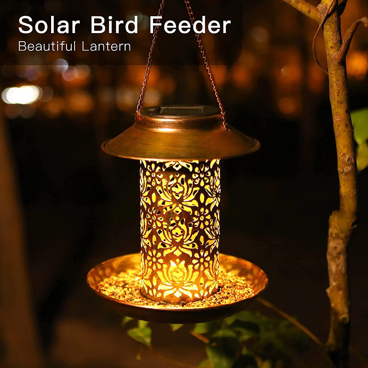 บ้านนกแขวนโลหะกลางแจ้งเครื่องใ - Outdoor Lighting Ideas For Backyard บทวิจารณ์และราคา