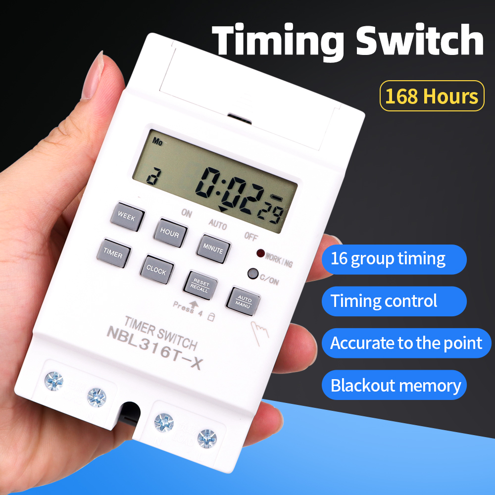 สวิตช์บอกเวลาแบบดิจิทัล7วันราย - Outdoor Lighting Timer Switch บทวิจารณ์และราคา