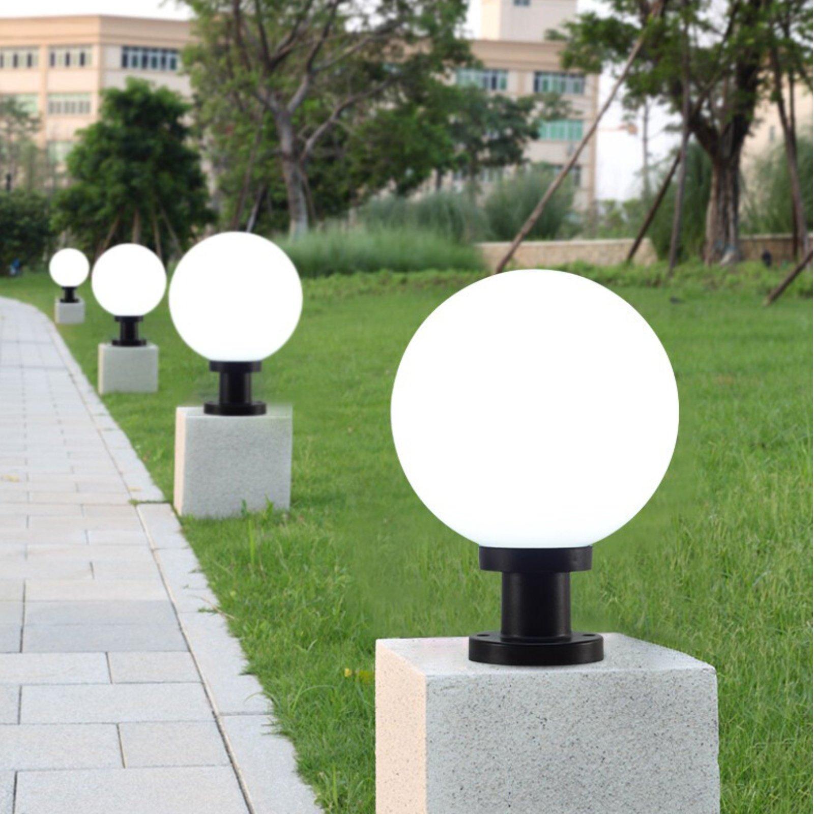 โคมไฟส่องสว่างกลางแจ้งแบบทรงกล - Outdoor Lighting Yard บทวิจารณ์และราคา