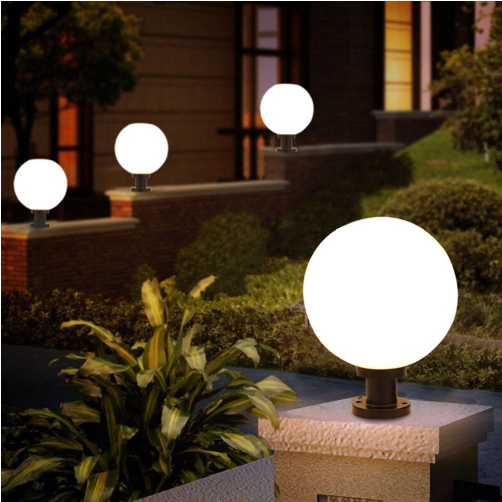 โคมไฟส่องสว่างกลางแจ้งแบบทรงกล - Outdoor Lighting Yard บทวิจารณ์และราคา
