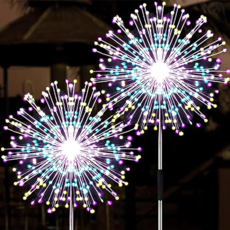 ไฟพลังงานแสงอาทิตย์รูปดอกไม้ไฟ - Lighting Wedding Outdoor บทวิจารณ์และราคา